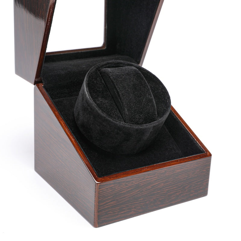 Luxury Automatic Watch Winder Box Wooden Single Watch Case with Mabuchi Motor