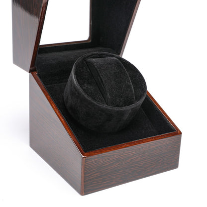 Luxury Automatic Watch Winder Box Wooden Single Watch Case with Mabuchi Motor
