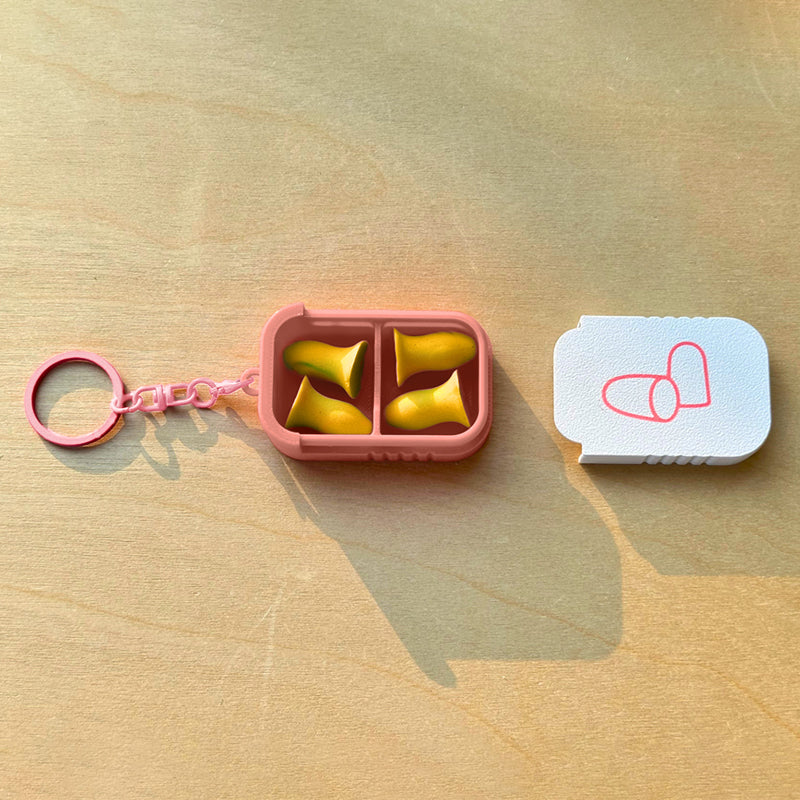 Portable Earplug Case Keychain Mini Pill Holder for Jewelry and Small Essentials