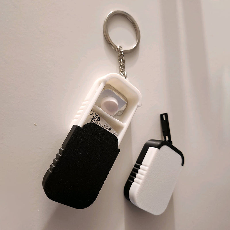 Portable Earplug Case Keychain Mini Pill Holder for Jewelry and Small Essentials