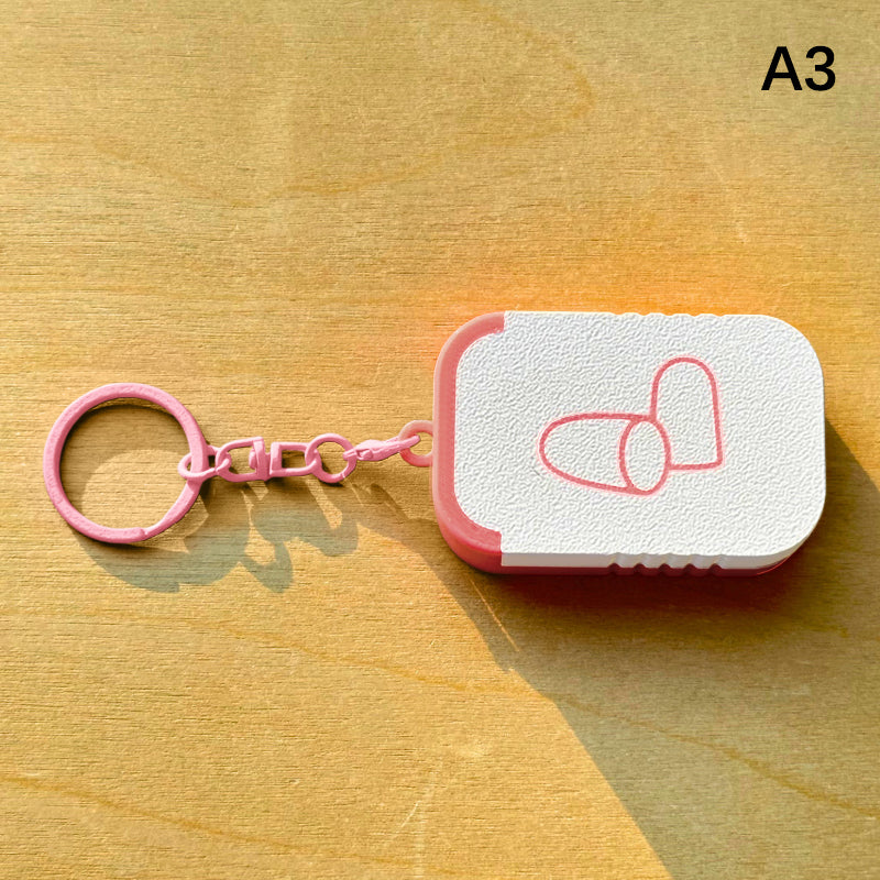 Portable Earplug Case Keychain Mini Pill Holder for Jewelry and Small Essentials