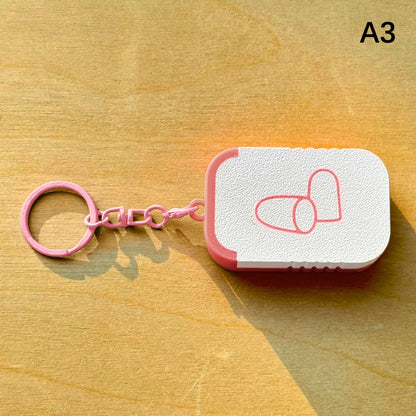 Portable Earplug Case Keychain Mini Pill Holder for Jewelry and Small Essentials