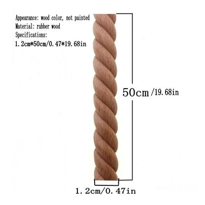 Hand-Carved Wooden Twist Sculpture – Rustic Minimalist Home Accent