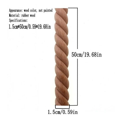 Hand-Carved Wooden Twist Sculpture – Rustic Minimalist Home Accent