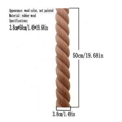 Hand-Carved Wooden Twist Sculpture – Rustic Minimalist Home Accent