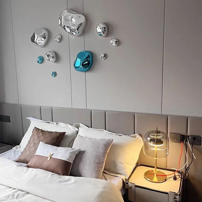 Modern Stone Abstract Wall Decor Hanging for Minimalist Living Rooms