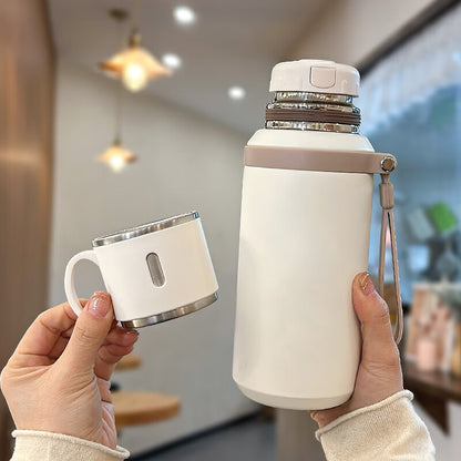 Insulated Travel Coffee Mug Leak Proof Stainless Steel Vacuum Flask for Office and Business