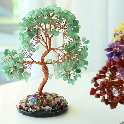 7 Chakra Crystal Tree of Life Feng Shui Healing Crystal Decor