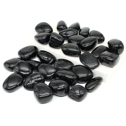 Black Tourmaline Tumbled Stone for Reiki, Meditation and Home Decor