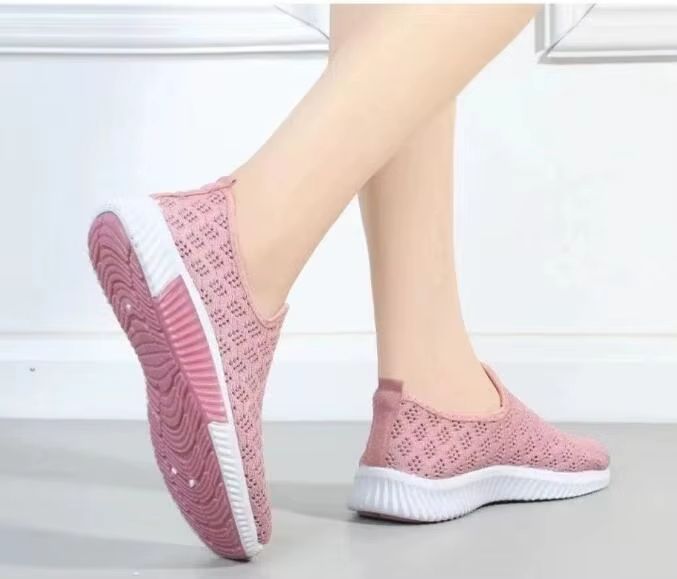 Lightweight Mesh Sneakers for Women Breathable Casual Walking Shoes with Soft Sole Comfort