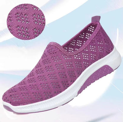 Lightweight Mesh Sneakers for Women Breathable Casual Walking Shoes with Soft Sole Comfort