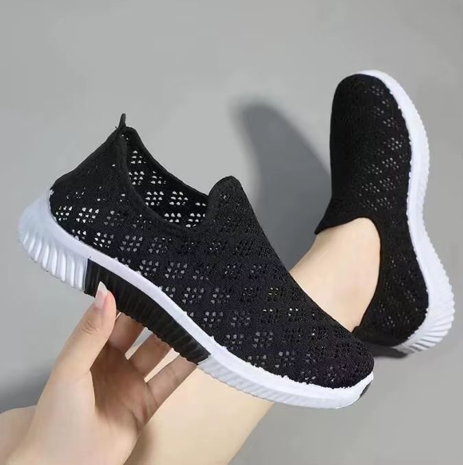 Lightweight Mesh Sneakers for Women Breathable Casual Walking Shoes with Soft Sole Comfort