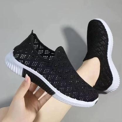 Lightweight Mesh Sneakers for Women Breathable Casual Walking Shoes with Soft Sole Comfort