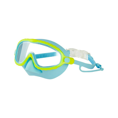 Kids Anti Fog Swim Goggles with Nose Cover Wide View Panoramic Diving Mask for Toddlers