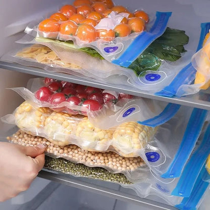 Reusable Vacuum Food Storage Bag Set – USB Electric Pump Sealing System – Eco-Friendly BPA-Free Zipper Bags for Sous Vid