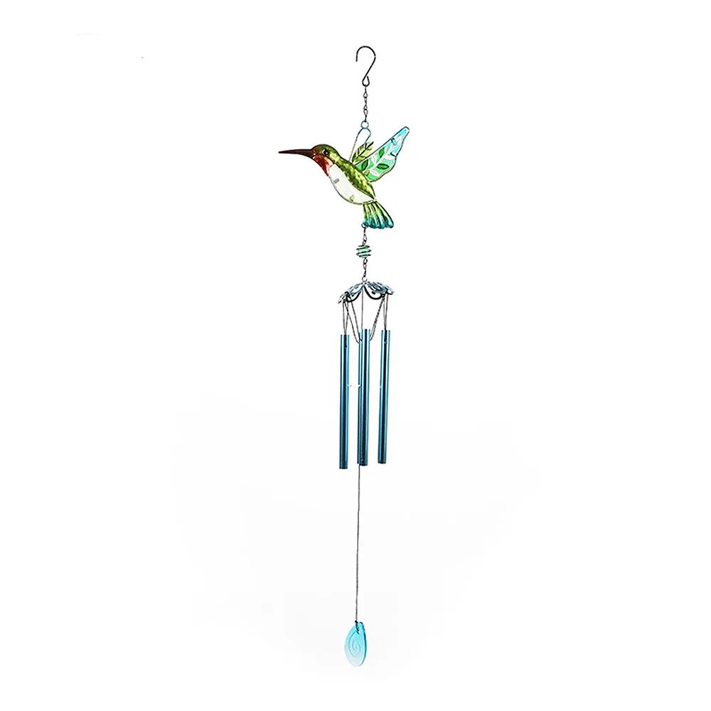 Hummingbird Dragonfly Wind Chime Decor