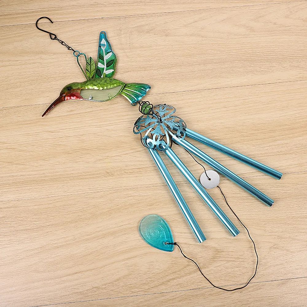 Hummingbird Dragonfly Wind Chime Decor