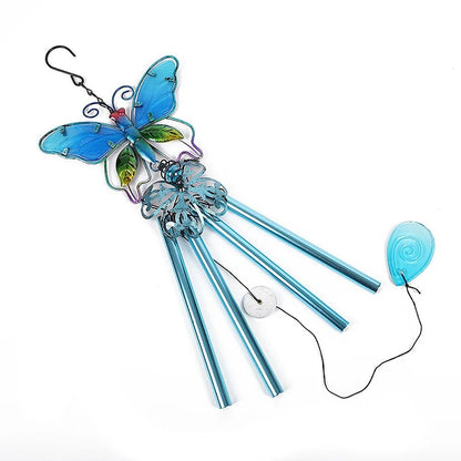 Hummingbird Dragonfly Wind Chime Decor