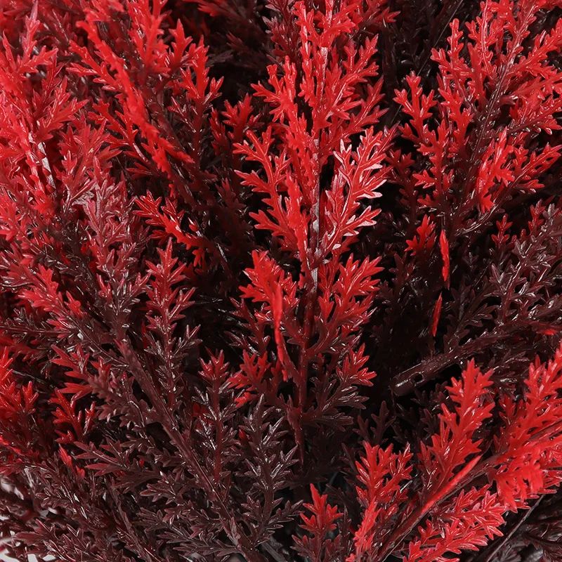 Red artificial garden stake flowers for Outdoor Planters and Porch Decor