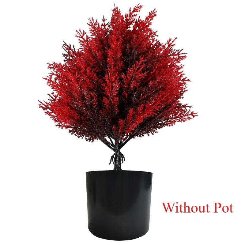 Red artificial garden stake flowers for Outdoor Planters and Porch Decor
