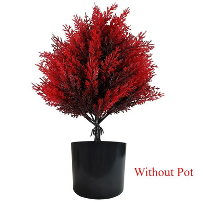 Red artificial garden stake flowers for Outdoor Planters and Porch Decor