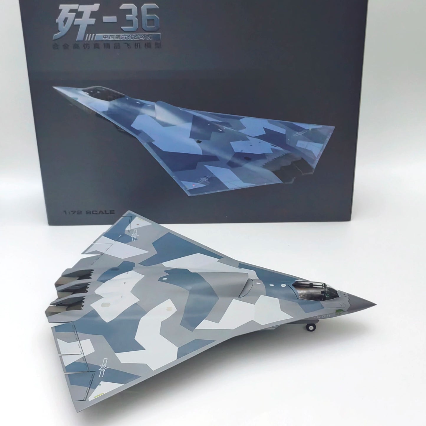 J-36 Stealth Interceptor | 1/72 Scale Precision Die-Cast Model | Executive Gallery & Aviation Sanctuary Decor
