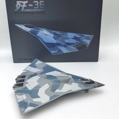 J-36 Stealth Interceptor | 1/72 Scale Precision Die-Cast Model | Executive Gallery & Aviation Sanctuary Decor