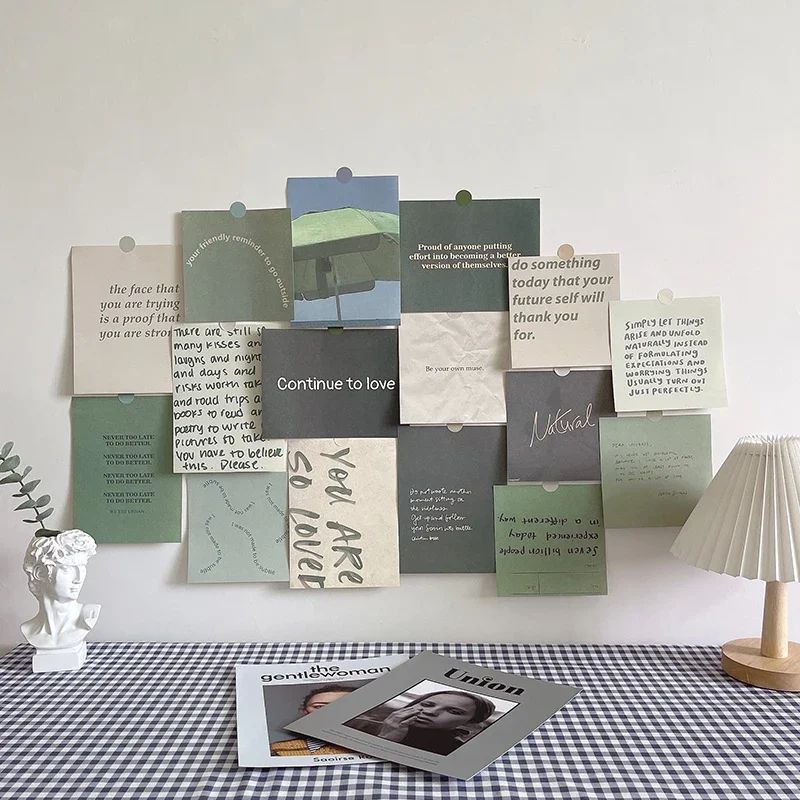 Nordic Aesthetic Photo Card Sticker Set for DIY Wall Collage Decor