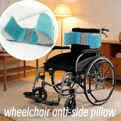 Adjustable Wheelchair Back Support Cushion with Side Positioning Pillow