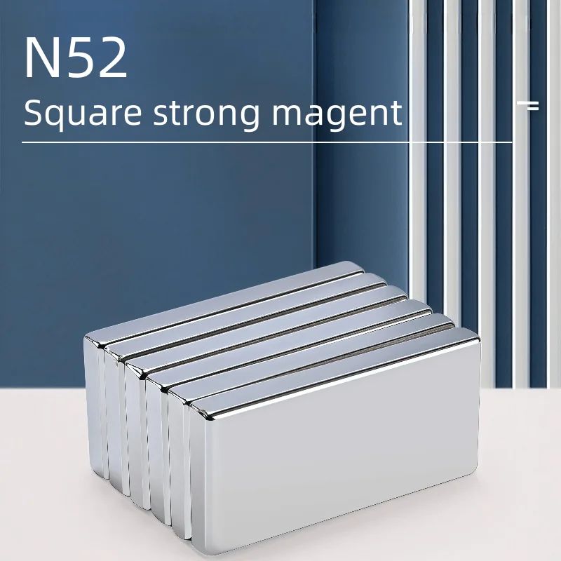 N52 Strong Square Magnets Set – 10pcs Heavy Duty Fridge & Office Neodymium Magnets