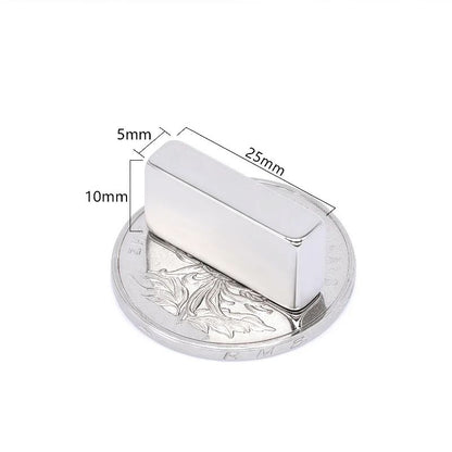 N52 Strong Square Magnets Set – 10pcs Heavy Duty Fridge & Office Neodymium Magnets
