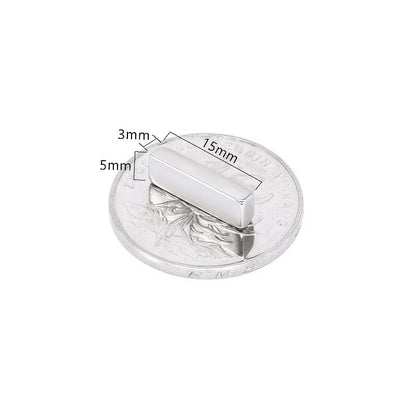 N52 Strong Square Magnets Set – 10pcs Heavy Duty Fridge & Office Neodymium Magnets