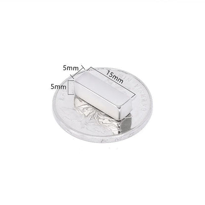 N52 Strong Square Magnets Set – 10pcs Heavy Duty Fridge & Office Neodymium Magnets