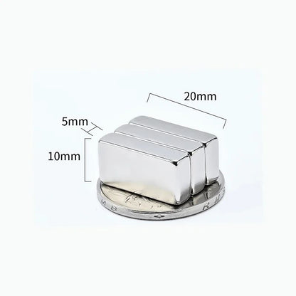 N52 Strong Square Magnets Set – 10pcs Heavy Duty Fridge & Office Neodymium Magnets