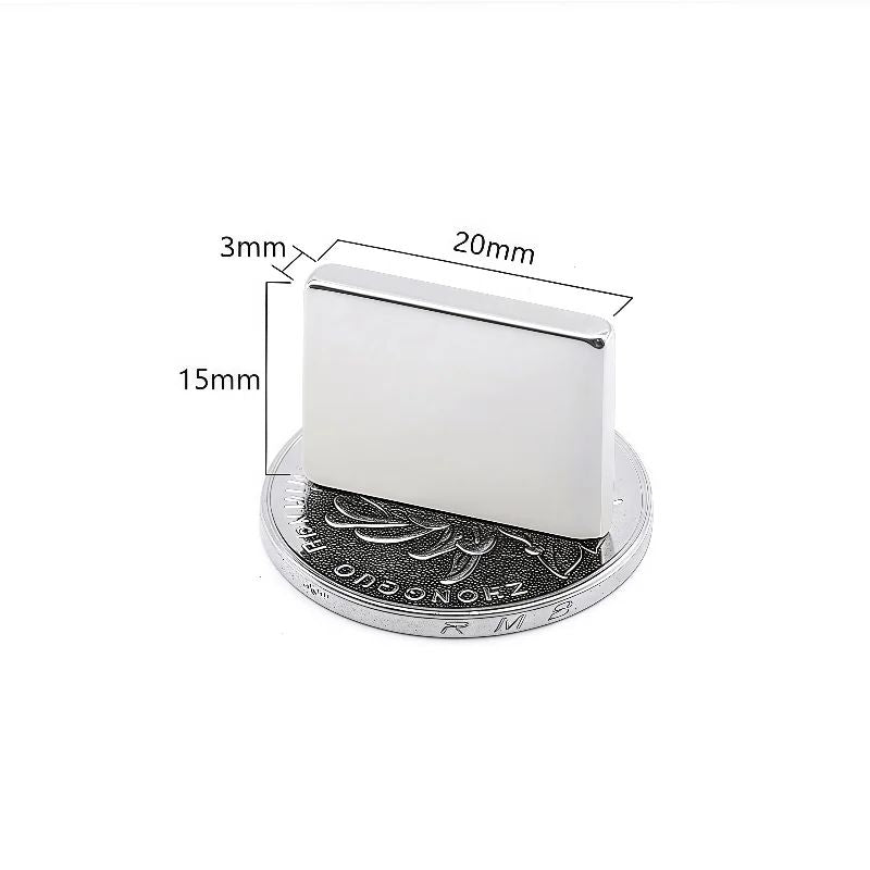 N52 Strong Square Magnets Set – 10pcs Heavy Duty Fridge & Office Neodymium Magnets
