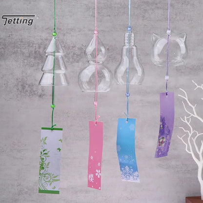 Japanese Glass Wind Chime Window Hanging Decor for Garden and Home
