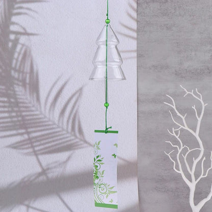 Japanese Glass Wind Chime Window Hanging Decor for Garden and Home