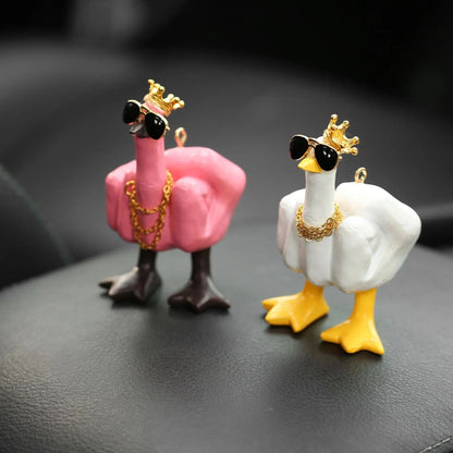 Sassy Duck Middle Finger Statue – Funny Desk Decor with Attitude