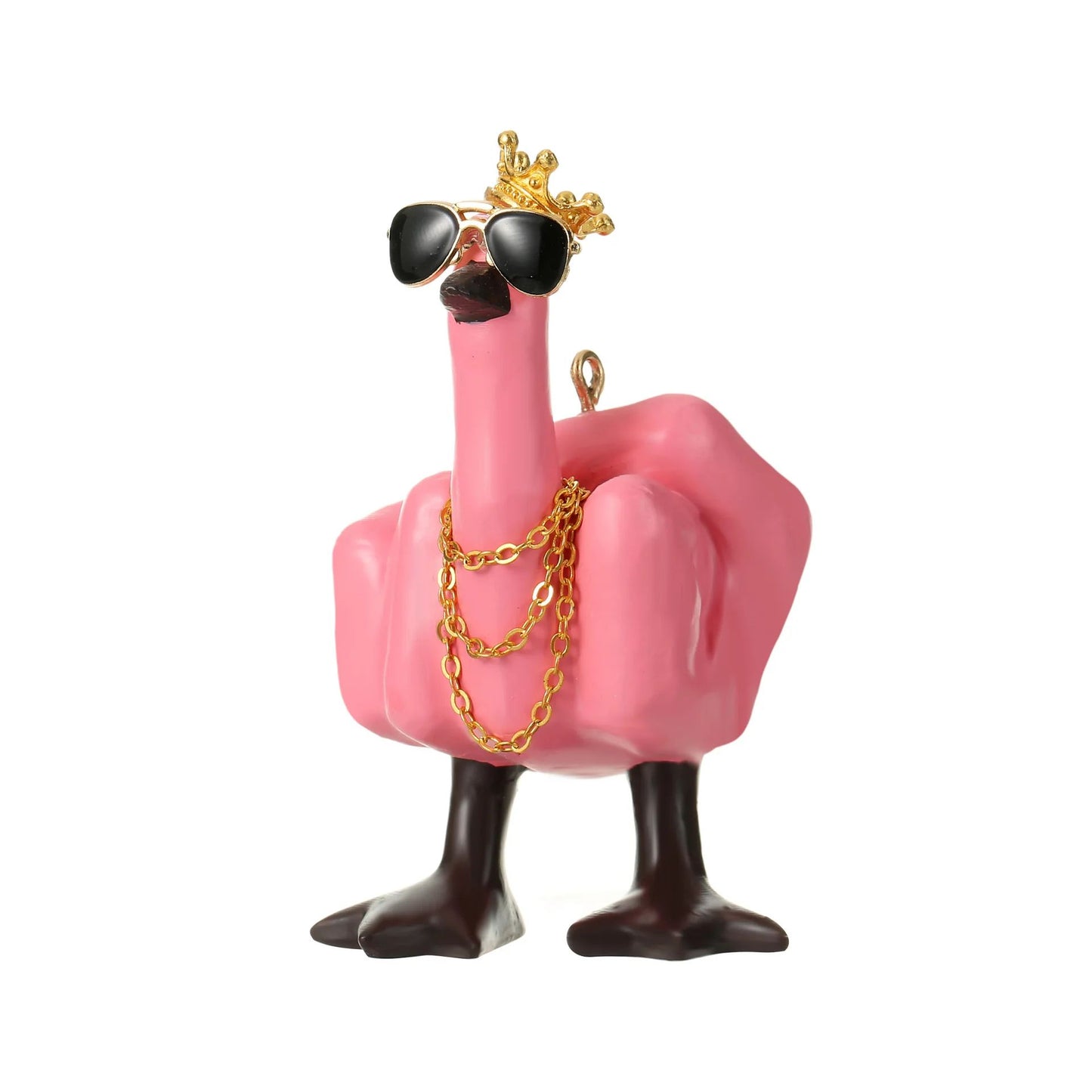 Sassy Duck Middle Finger Statue – Funny Desk Decor with Attitude