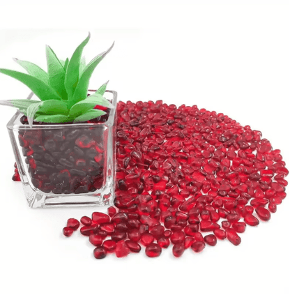 Red Glass Gravel Decorative Chips Vibrant Vase Filler & Aquarium Accent Stones