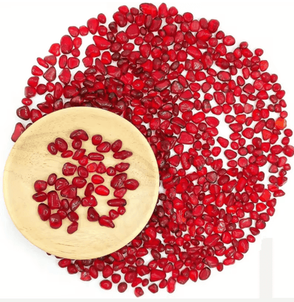 Red Glass Gravel Decorative Chips Vibrant Vase Filler & Aquarium Accent Stones