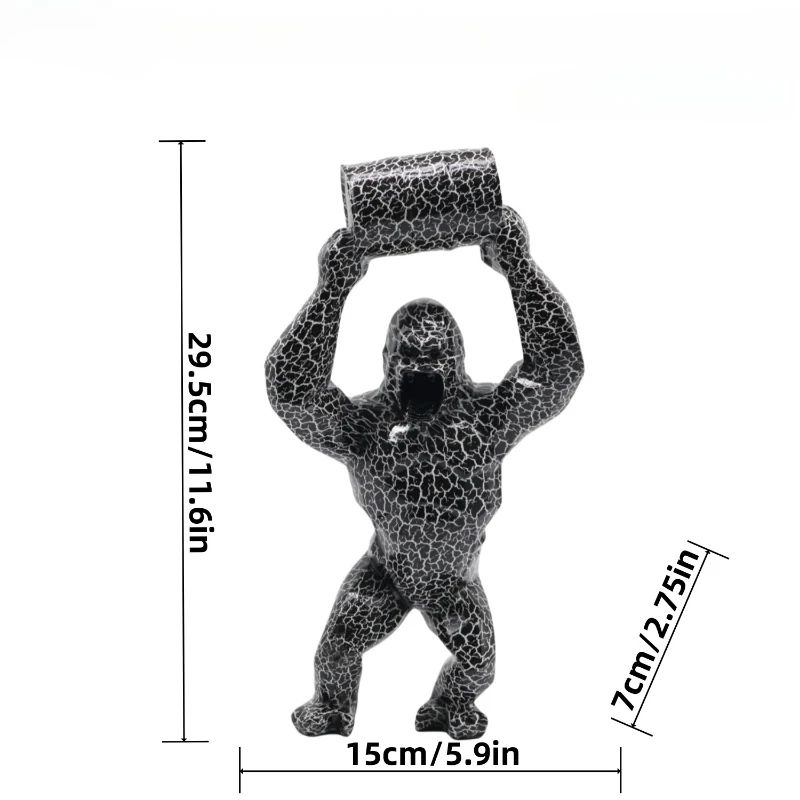 Bucket Lift gorilla statue for Modern Home Decor
