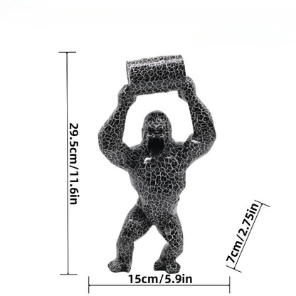 Bucket Lift gorilla statue for Modern Home Decor