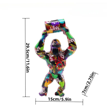 Bucket Lift gorilla statue for Modern Home Decor
