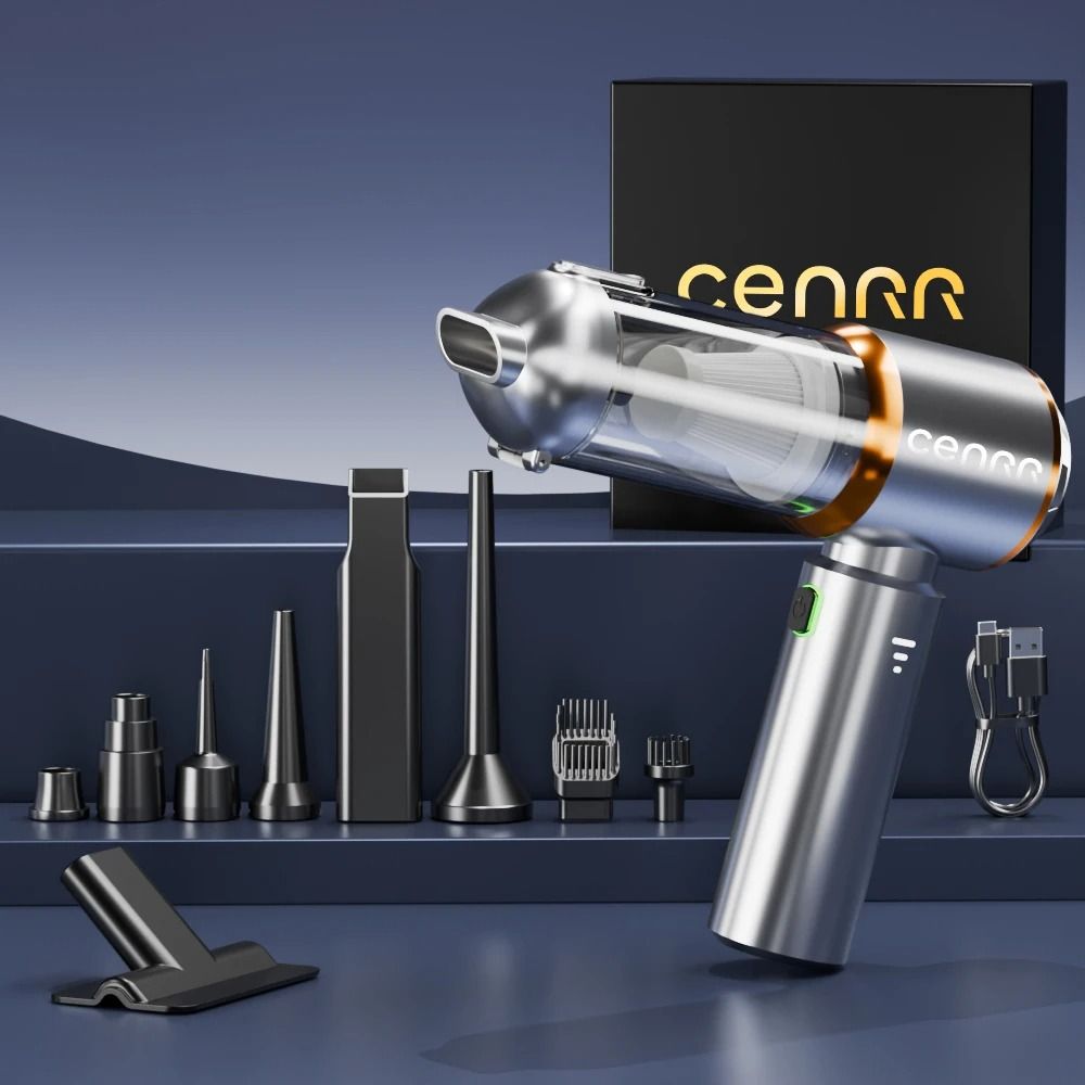 CENRR 2025 Mini Cordless Car Vacuum High Power Portable Handheld Blower Cleaner