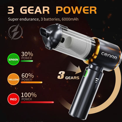 CENRR 2025 Mini Cordless Car Vacuum High Power Portable Handheld Blower Cleaner