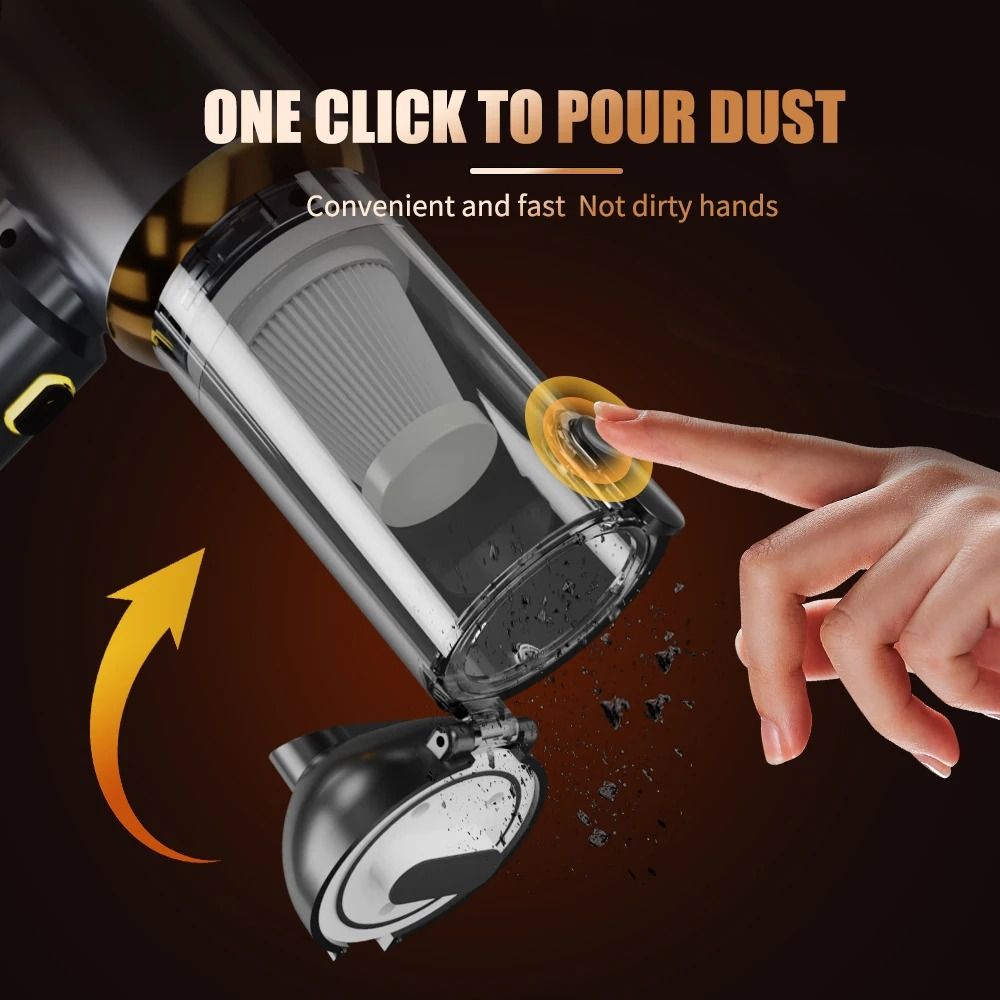 CENRR 2025 Mini Cordless Car Vacuum High Power Portable Handheld Blower Cleaner