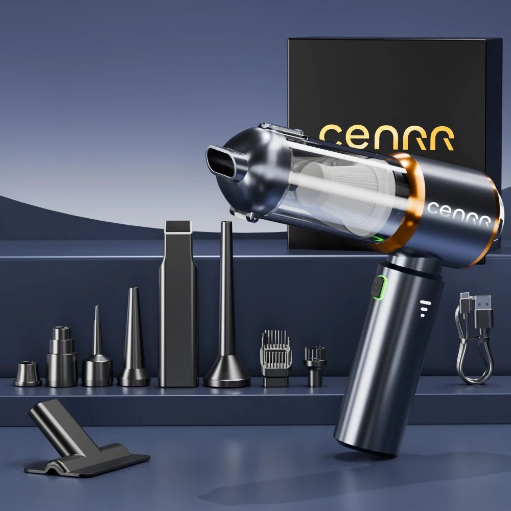 CENRR 2025 Mini Cordless Car Vacuum High Power Portable Handheld Blower Cleaner