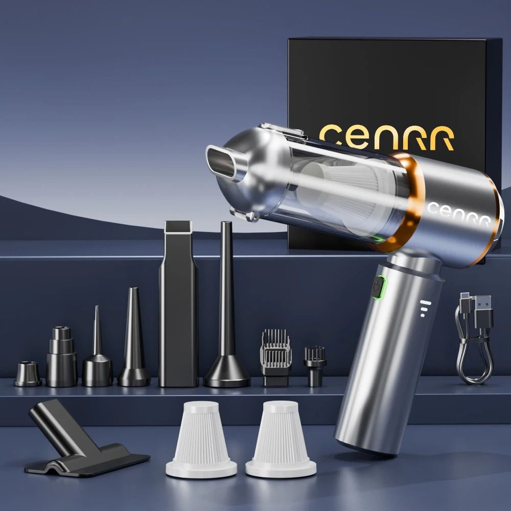 CENRR 2025 Mini Cordless Car Vacuum High Power Portable Handheld Blower Cleaner
