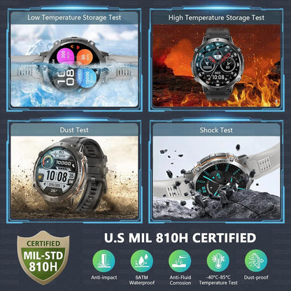 T-Rex 3 Military-Grade AMOLED Smart Watch with GPS, Compass, and Bluetooth Call